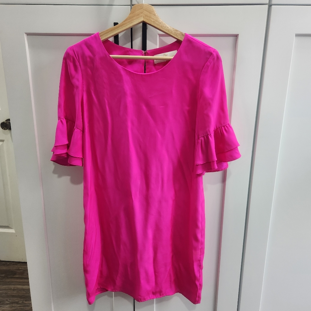 Amanda Uprichard Hot Pink Silk Tunic Dress P